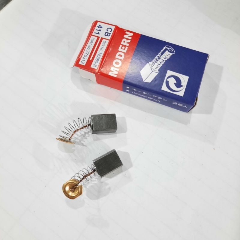 Carbon Brush CB 411 / Arang Gerinda / Kul Gerinda CB411 merk Modern