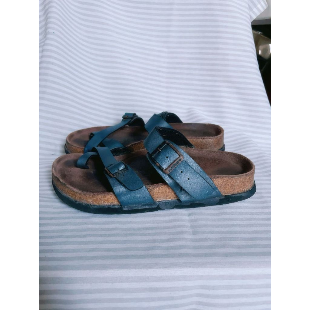 Sepatu Sandal Sendal Pria Wanita Myfeet My Feet 2 Strap Blue Authentic Original