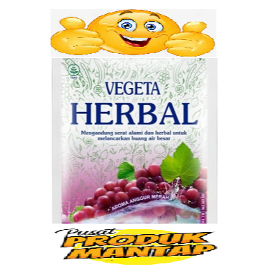 

Vegeta Herbal Aroma Anggur Merah (4 Sachets) / Melancarkan / VEGETA bubuk