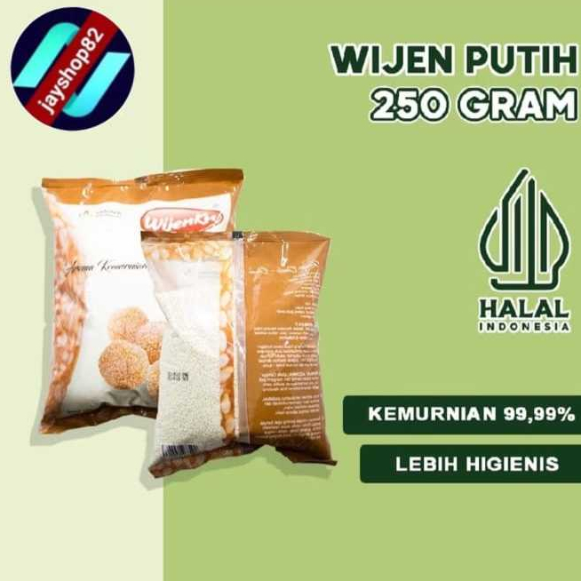 

Biji Wijen PUTIH 250 GR India WIJENKU/ wijen putih / sesame seeds super premium