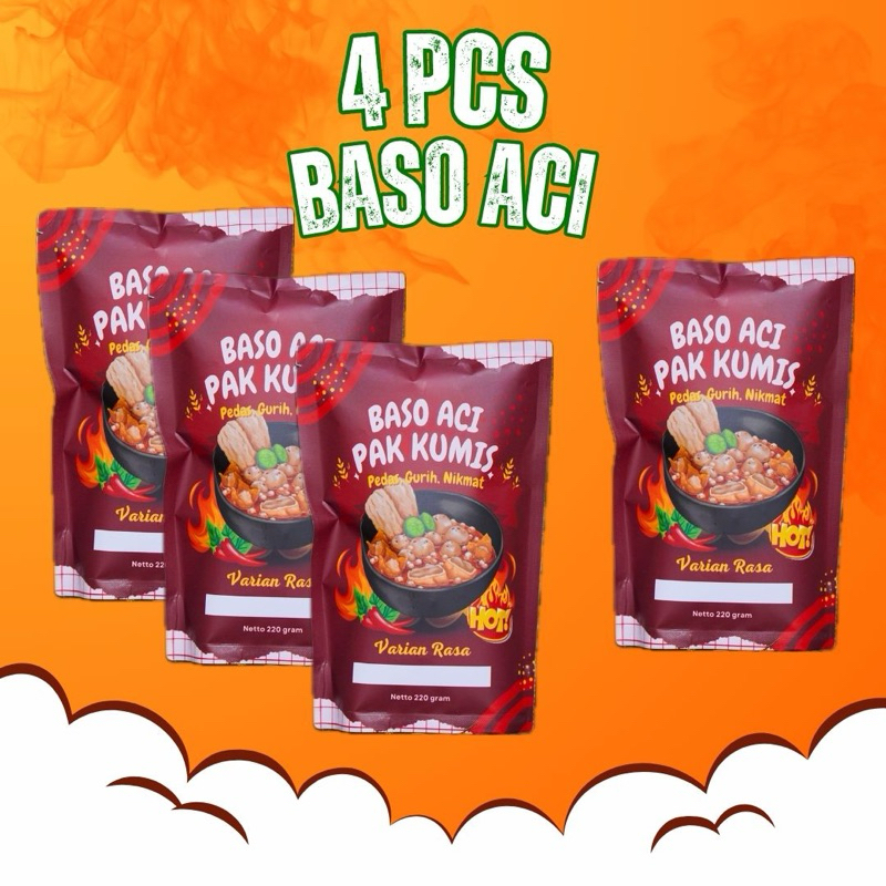 

4 Pcs Baso aci Rempah Spesial - Baso Aci Pak Kumis