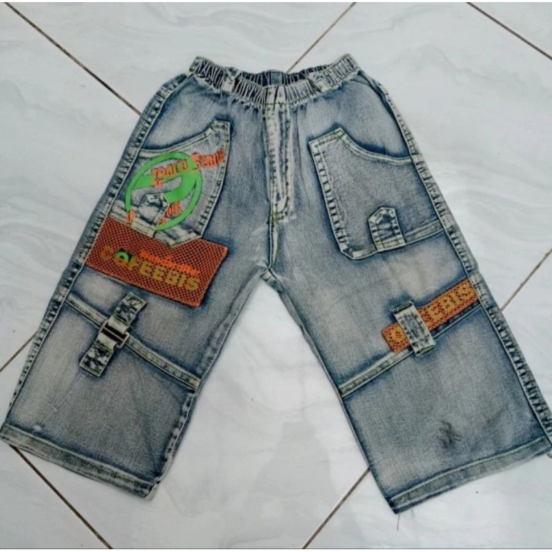 Preloved Celana Jeans anak laki laki,biru blue celana 7/8,second bekas
