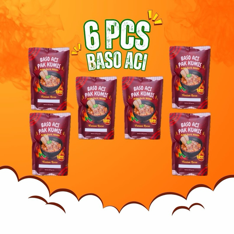 

6 Pcs Baso Aci Rempah Spesial - Baso Aci Pak Kumis