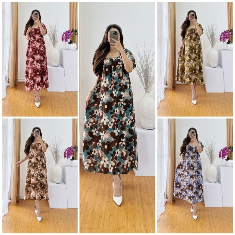 daster fuji premium motif bunga