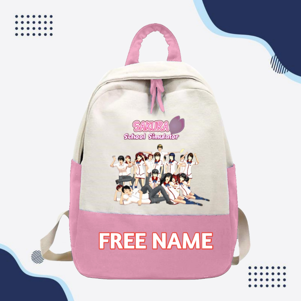 TAS RANSEL ANAK MOTIF SAKURA SCHOOL SIMULATOR