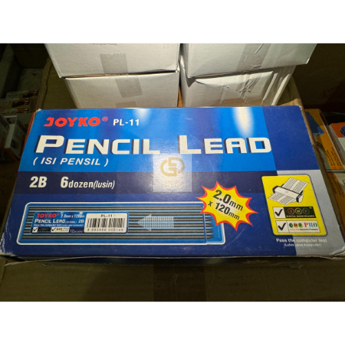 

Pencil Lead Isi Pensil Mekanik Joyko PL-11 2B 2.0 mm (6 Dozen / Lusin)