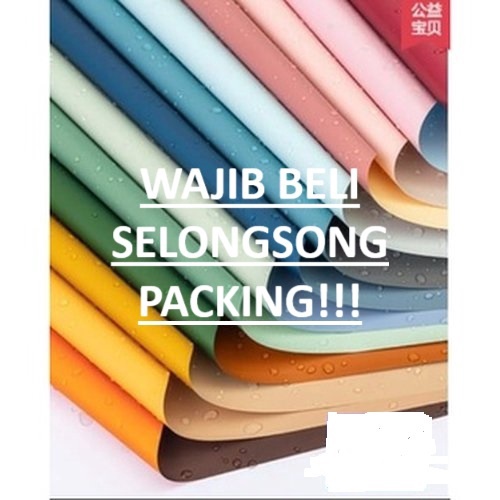 

2 lembar Bicolor Cellophane Kes Bunga Flower Wrapg Cellophane 2 warna