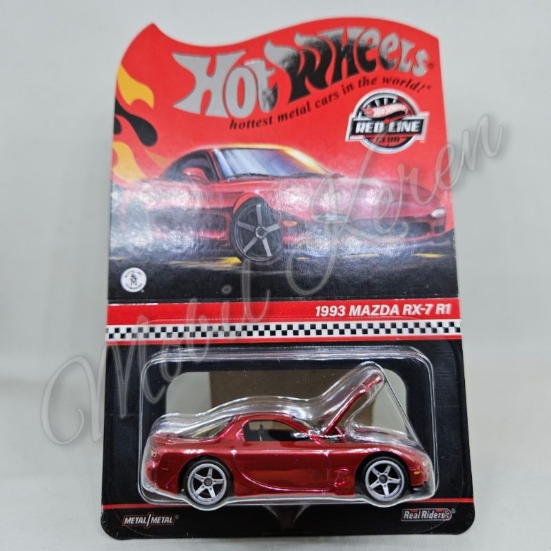 Diecast Hot Wheels 2024 RLC 1993 Mazda RX-7 R1 red ban karet