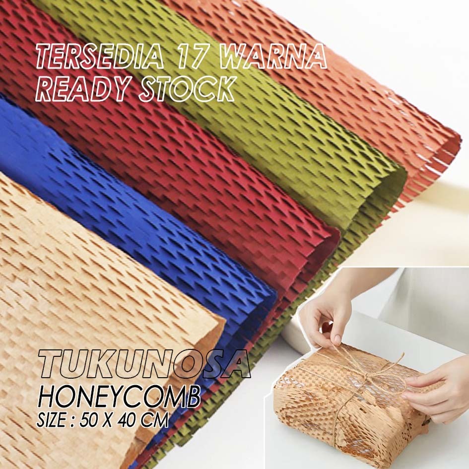 

FLOWER WRAPPING PAPER HONEYCOMB PAPER - KERTAS HONEYCOMB WARNA LEMBARAN WRAPPING PACKING BUBBLEWRAP ECOFRIENDLY