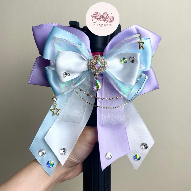 AKARUI LIGHTSTICK BOW [pita lighstick/pita dekorasi lightstick/kpop/hiasan lightstick/bts/korea/pita