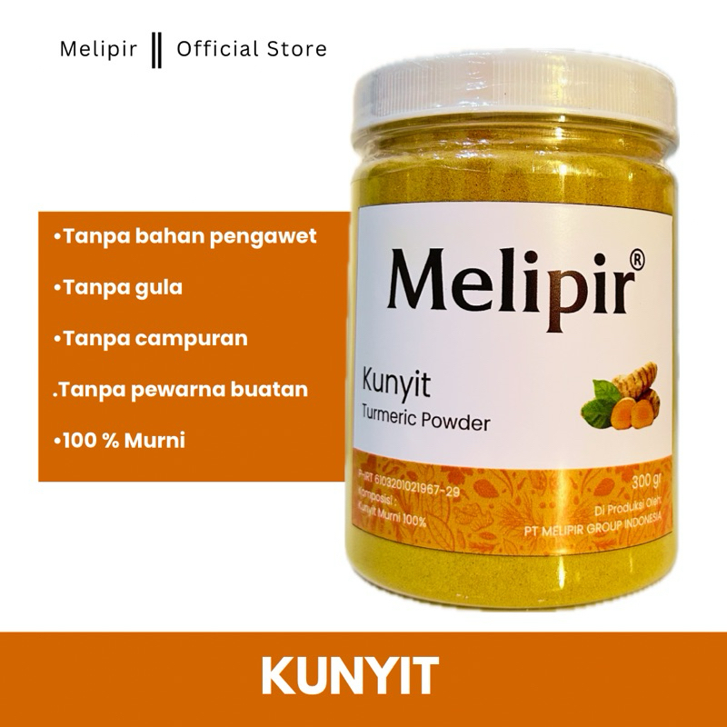 

MELIPIR | KUNYIT BUBUK 100 % MURNI | ANTI RADANG | PELANCAR HAID | REMPAH KUNYIT