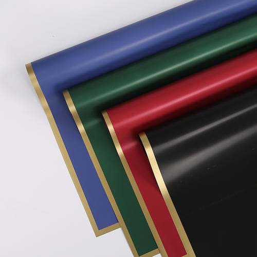 

SOLID COLOR GOLD FRAME CELLOPHANE PACK 5 x 5 cm Kes Bunga Wrapg Paper