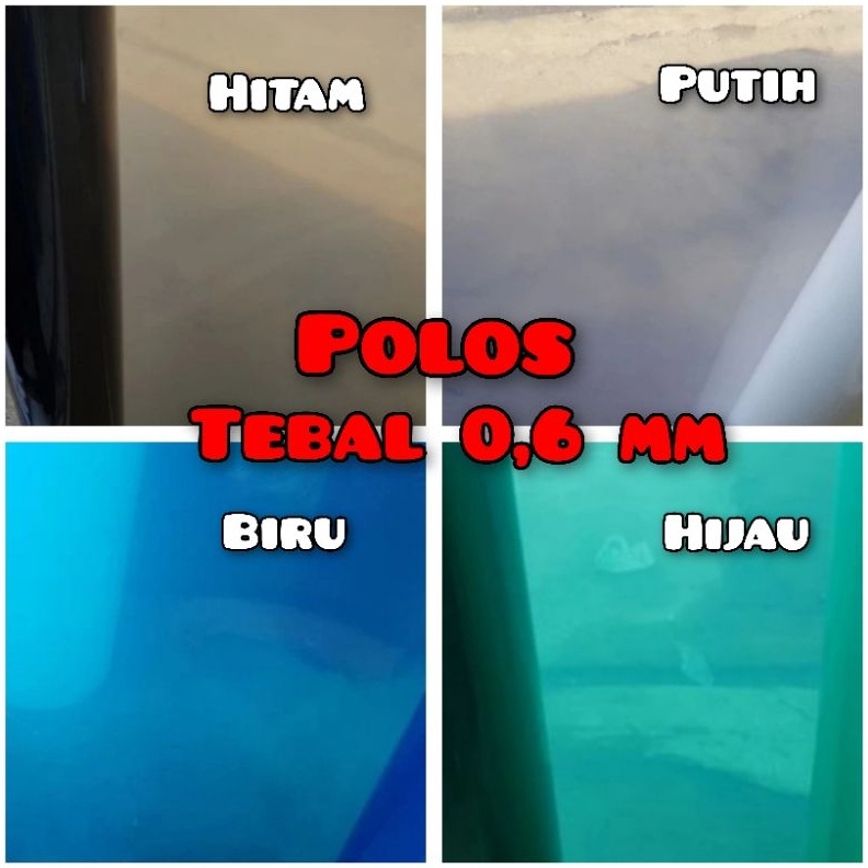 Fiber pagar plastik penutup pagar motif polos