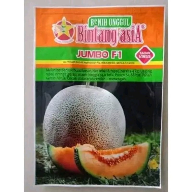 Benih Bibit Melon Orange Jumbo F1 20 grm