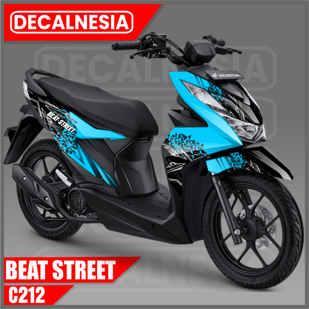 Decal Beat Street New 2021 2022 2023 Full Body Stiker Motor Modif Sticker Variasi Aksesoris C212