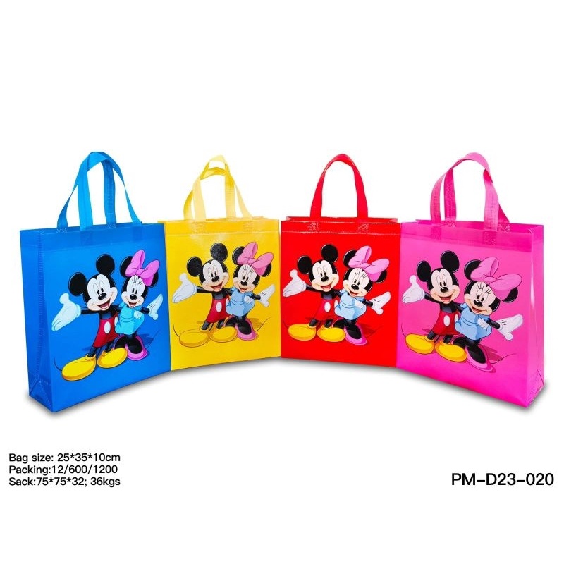 

Goodiebag karakter ulang tahun anak 25x35x1 Lusinan isi 12goodiebag ulang tahungoodiebag pesta