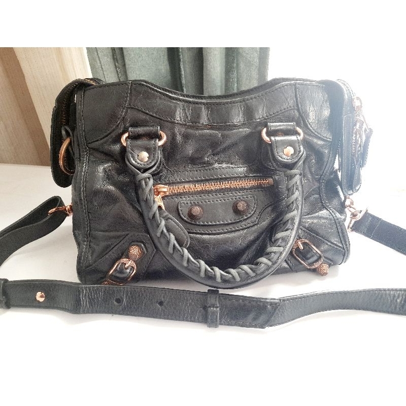 Tas Balenciaga Mini City. Kulit Asli.