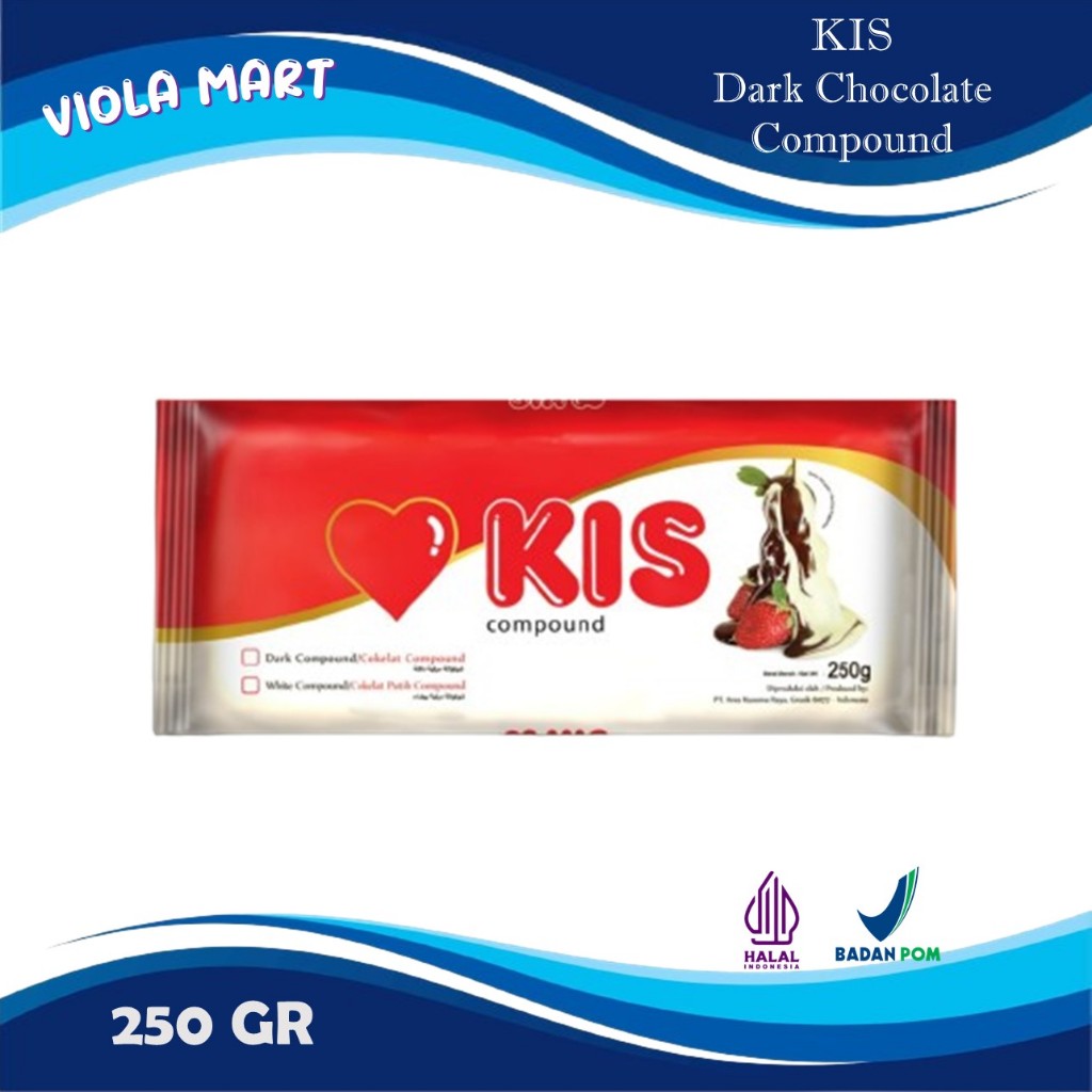 

Cokelat Batang KIS 250gr - Dark Chocolate Compound