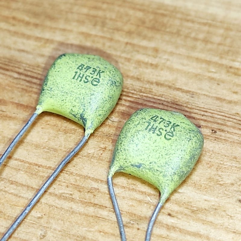 Kapasitor 473K Vintage Milar Jadul 47nf capacitor 0.047uf