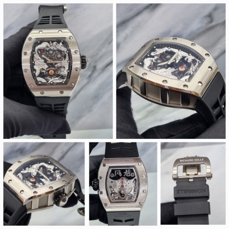 JAM TANGAN COWOK RM DRAGON NAGA AUTOMATIC SWISS CLONE 1.1