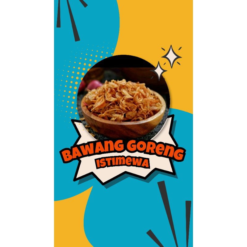 

Bawang Goreng kemasan rentengan isi 12 pcs
