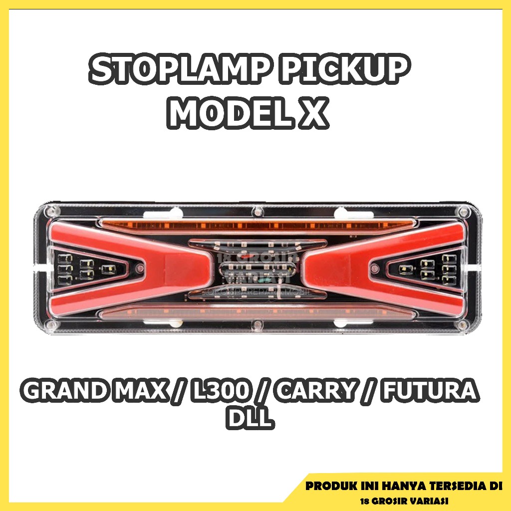 Lampu Stop lamp X belakang Mobil L300 Grand Max carry Futura Rem Variasi led running sein 12 Volt