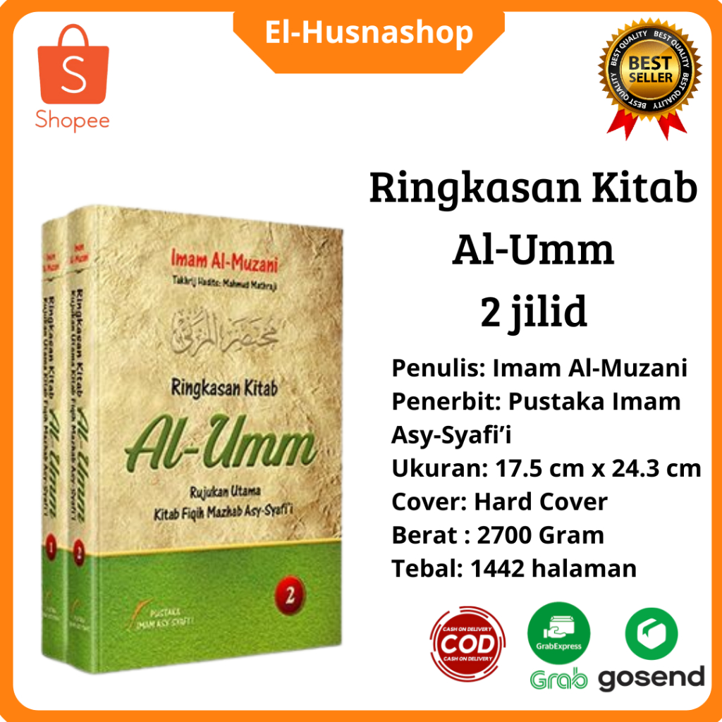 Buku Ringkasan Kitab Al Umm Rujukan Utama Fiqih Mazhab Syafii 1 Set Pustaka Imam Asy Syafii