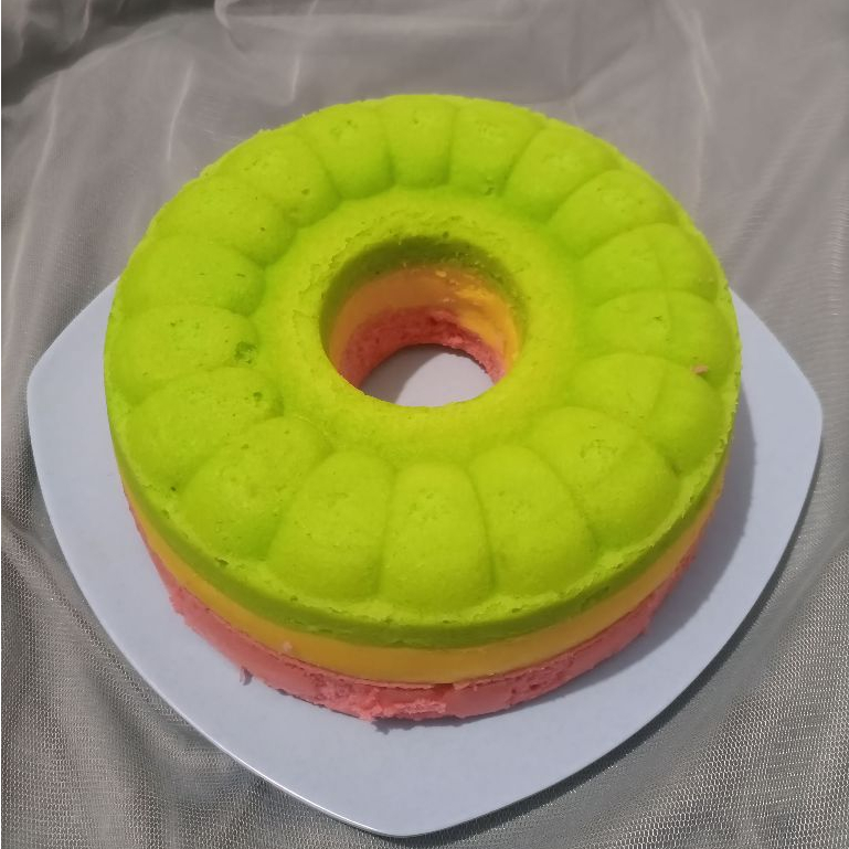 

Rainbow Cake Kue Bolu Kukus Pelangi