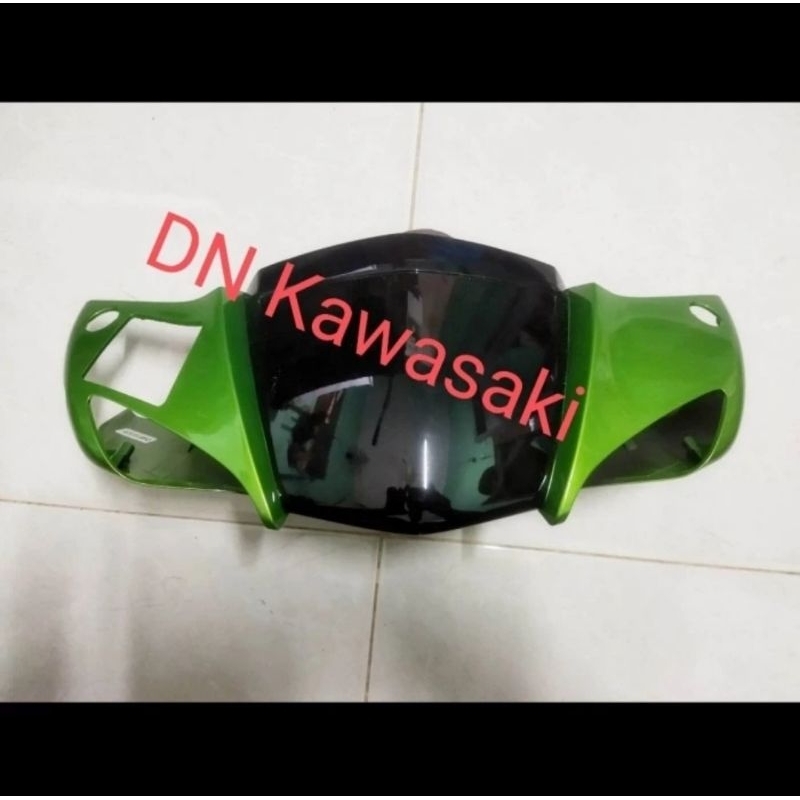 cover batok stang depan zx130 zx130original warna hijau
