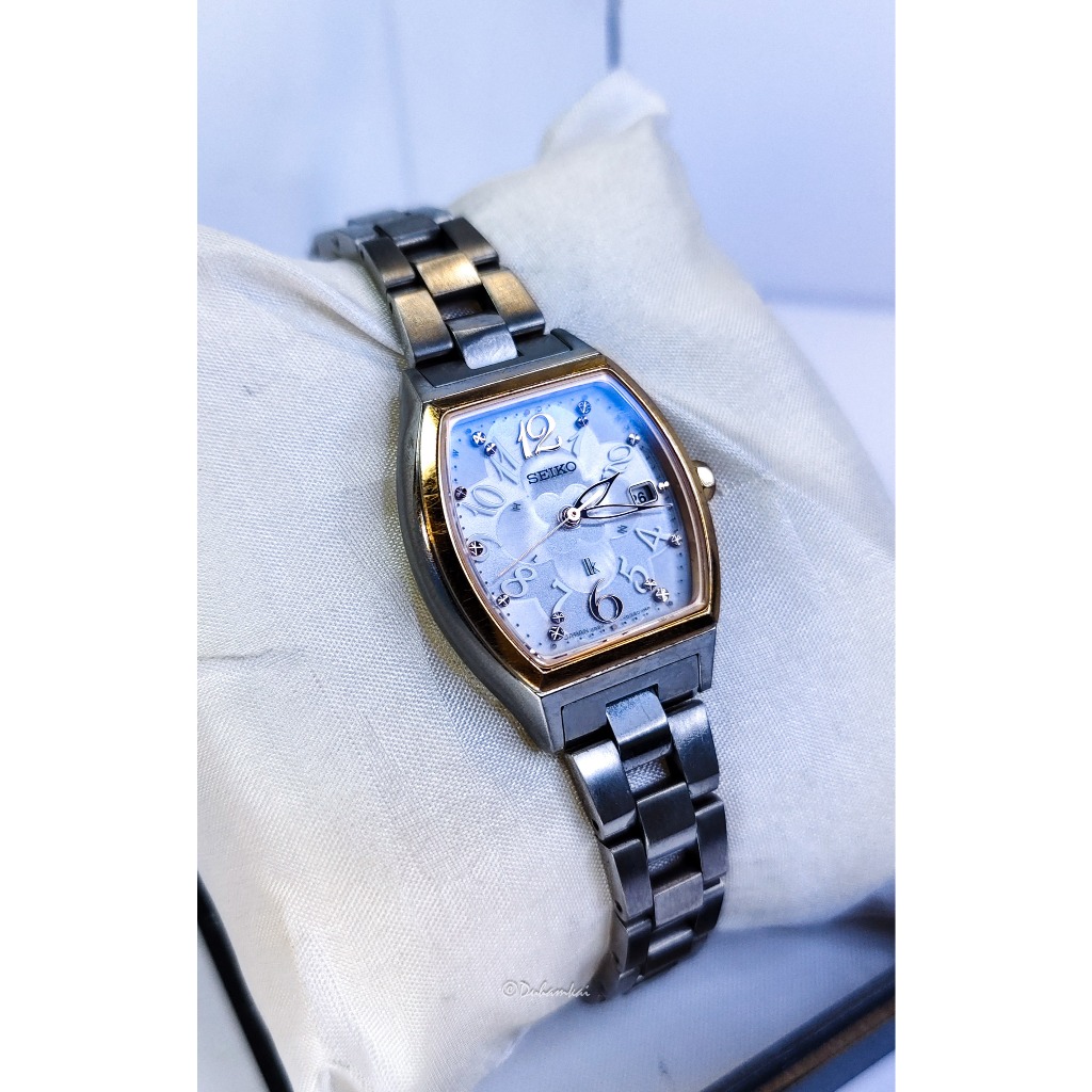 Seiko Ladies LK Lukia Radio Wave Controlled Titanium Solar ORIGINAL Women Wanita Sapphire No Excelin
