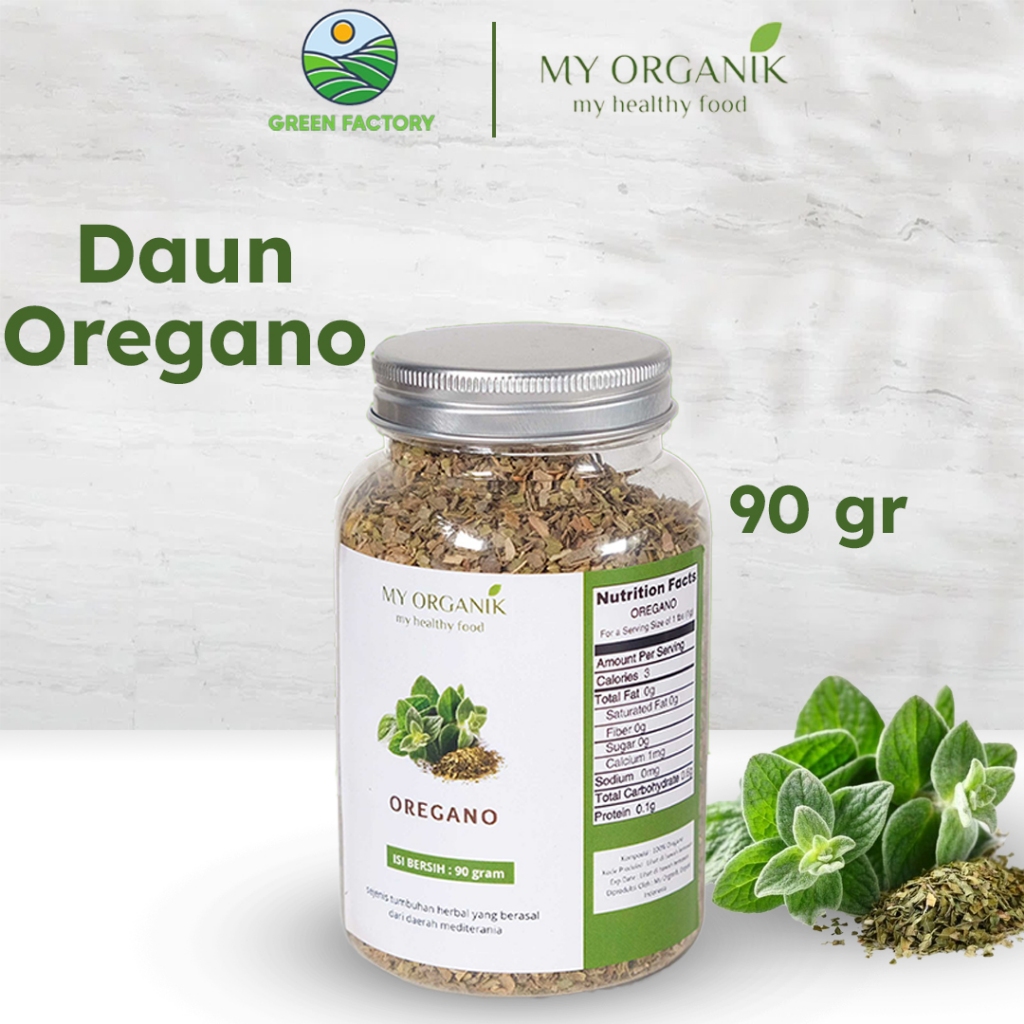 

My Organik Oregano kering 90g Daun Oregano Flakes Bubuk Bumbu Masak Dapur Rempah 90gr