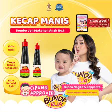 Bumbu Bunda Elia Kecap Manis Non MSG / Kecap MPASI / Kecap Anak / Kecap Bayi / Kecap Manis Halal