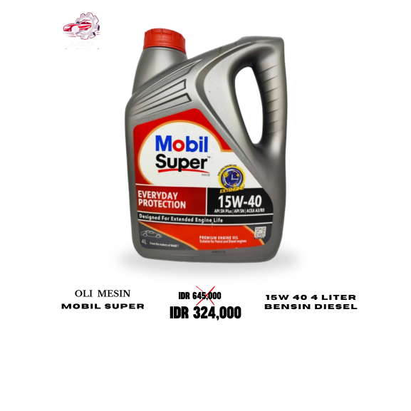Oli Mesin Mobil Super 15W 40 4 Liter Bensin Diesel