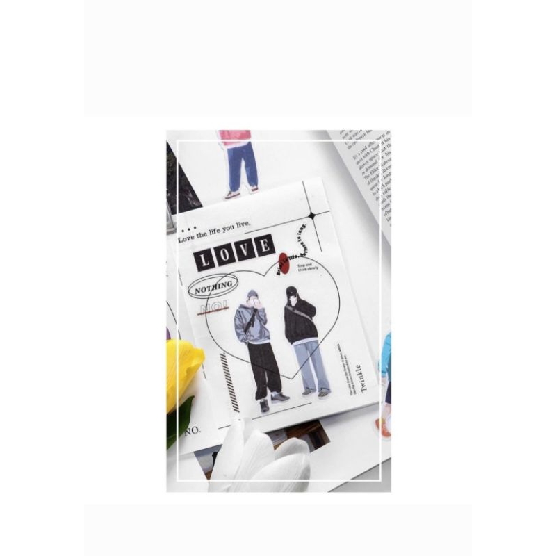 

[GE] 40 Pcs GIRL & BOY OOTD Deco Aesthetic Sticker Planner