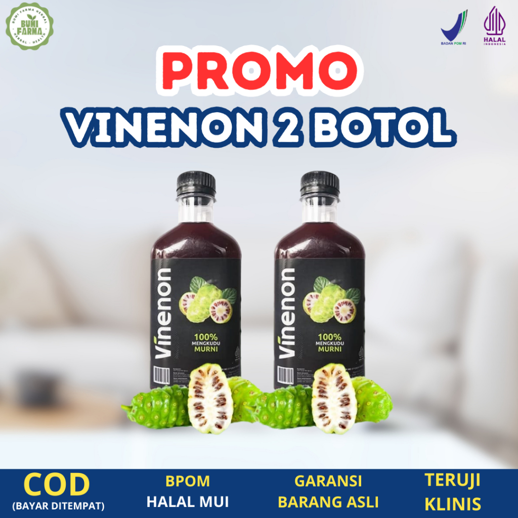 

PROMO 2 BOTOL Vinenon Cuka Mengkudu Murni Ampuh Hancurkan Batu Ginjal Melancarkan Purin Dalam Tubuh