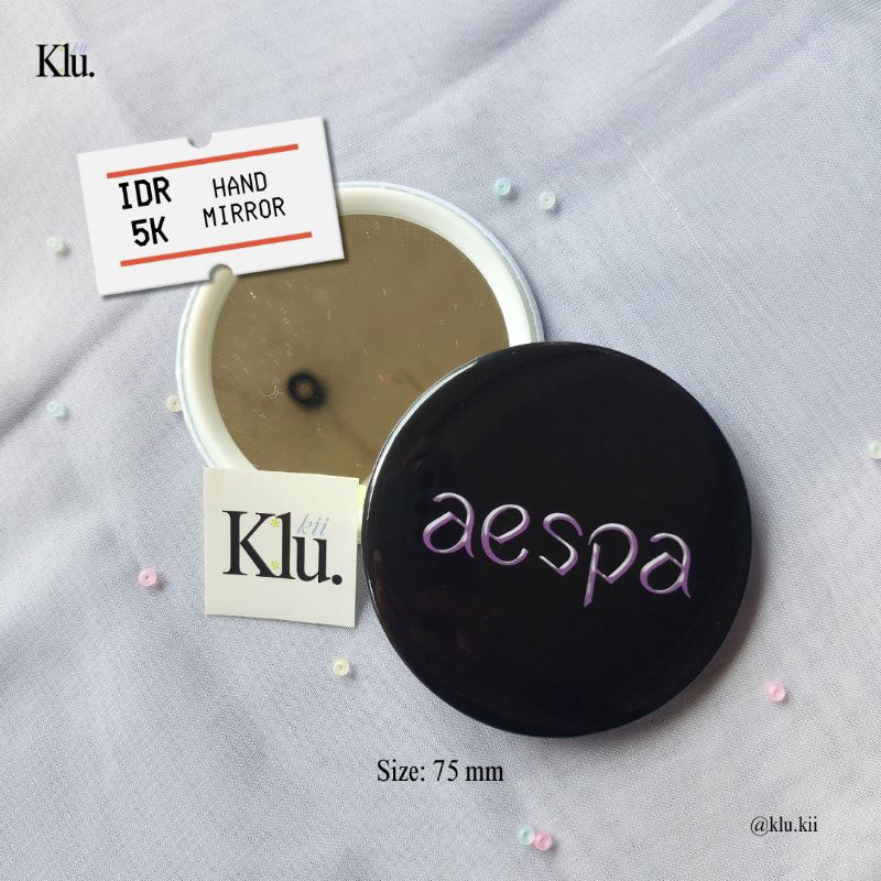 [READY STOCK] HAND MIRROR CUSTOM AESPA
