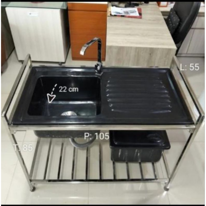 Kitchen sink portable / kitchen sink standing / kitchen sink dengan kaki