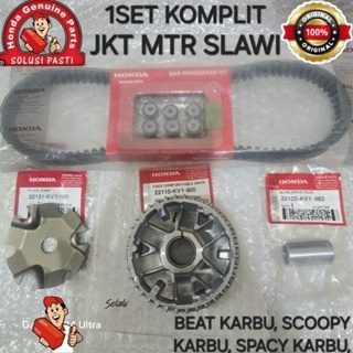 PAKET CVT KVY Vanbelt set rumah roller plat roller beat lama beat karbu 1set ori honda ahm