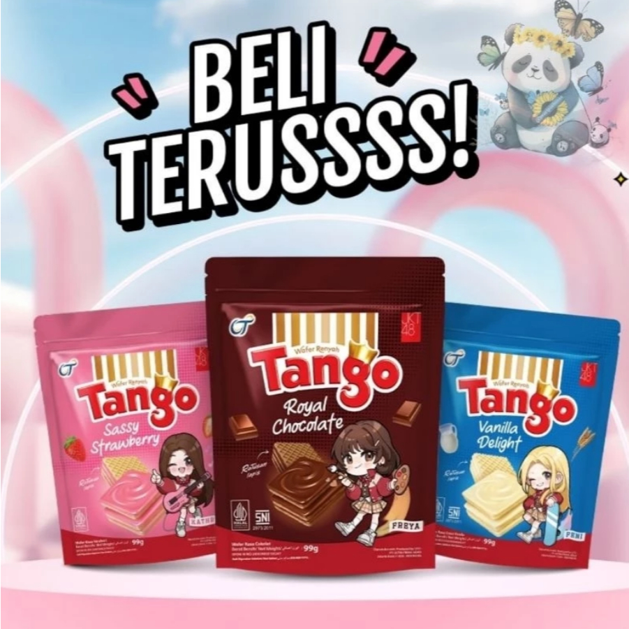 

Tango Wafer Pouch 99Gr EXCLUSIVE JKT48 Rasa Coklat Vanilla