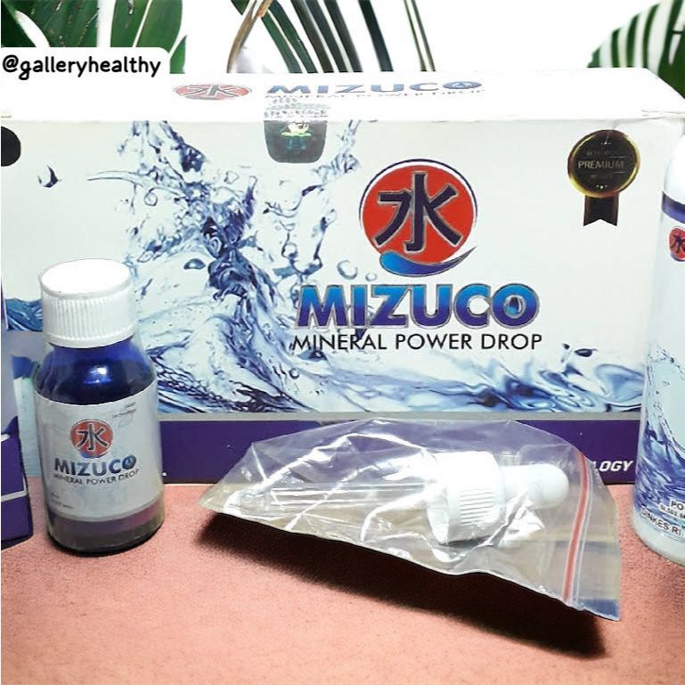 MIZUCO Mineral Power Drop 1 Box isi 5 botol original