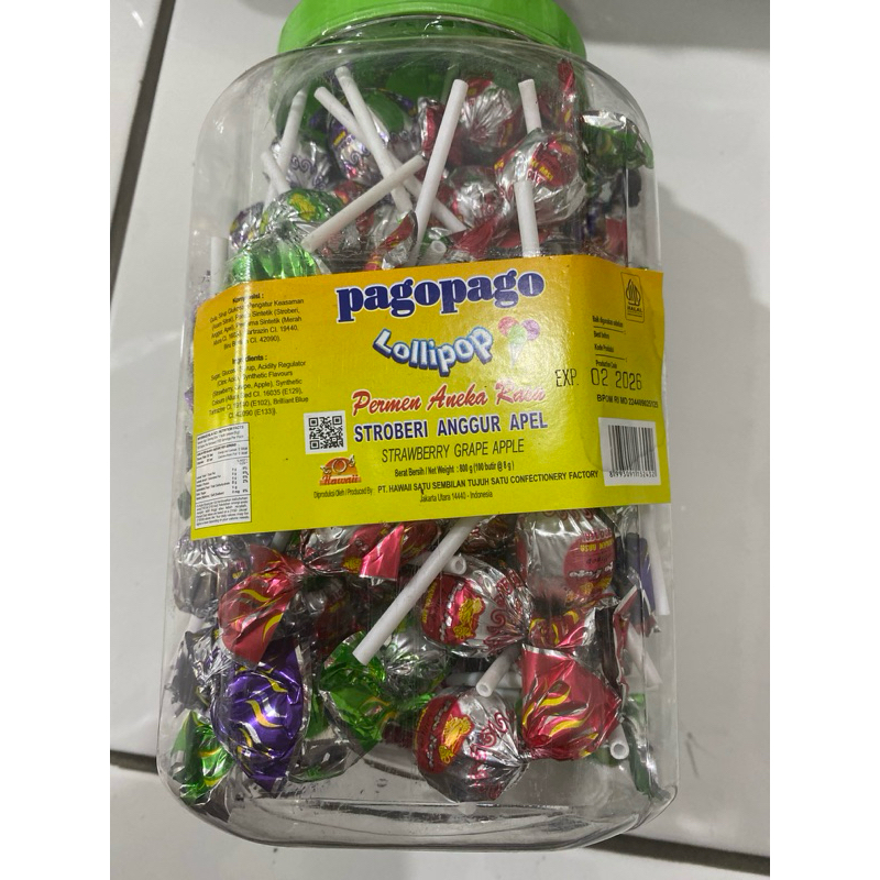 

permen pago pago lolipop isi 100 pcs