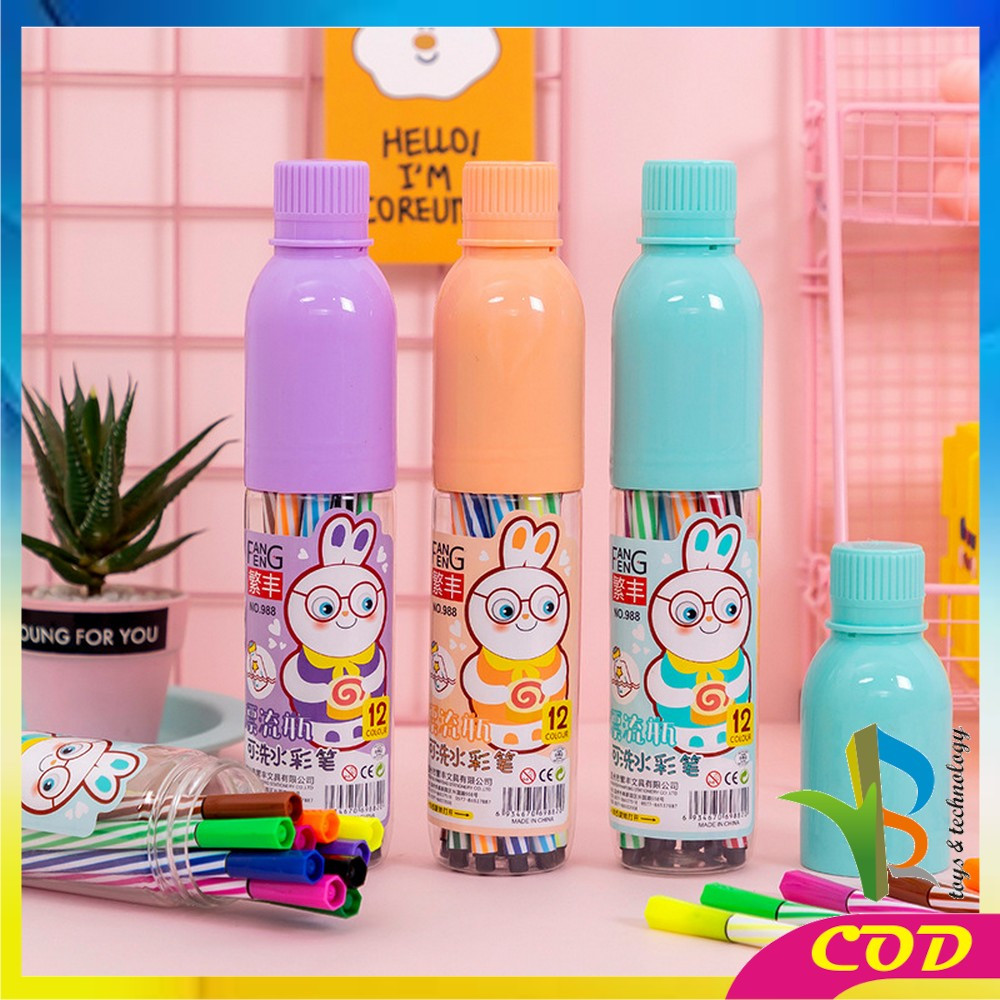 

RB-A63 Spidol Warna Warni Alat Lukis Marker Pen Spidol Warna Alat Tulis Anak / Spidol Marker Warna Pena Kuas Menggambar Kerajinan Alat Tulis Kantor Sekolah