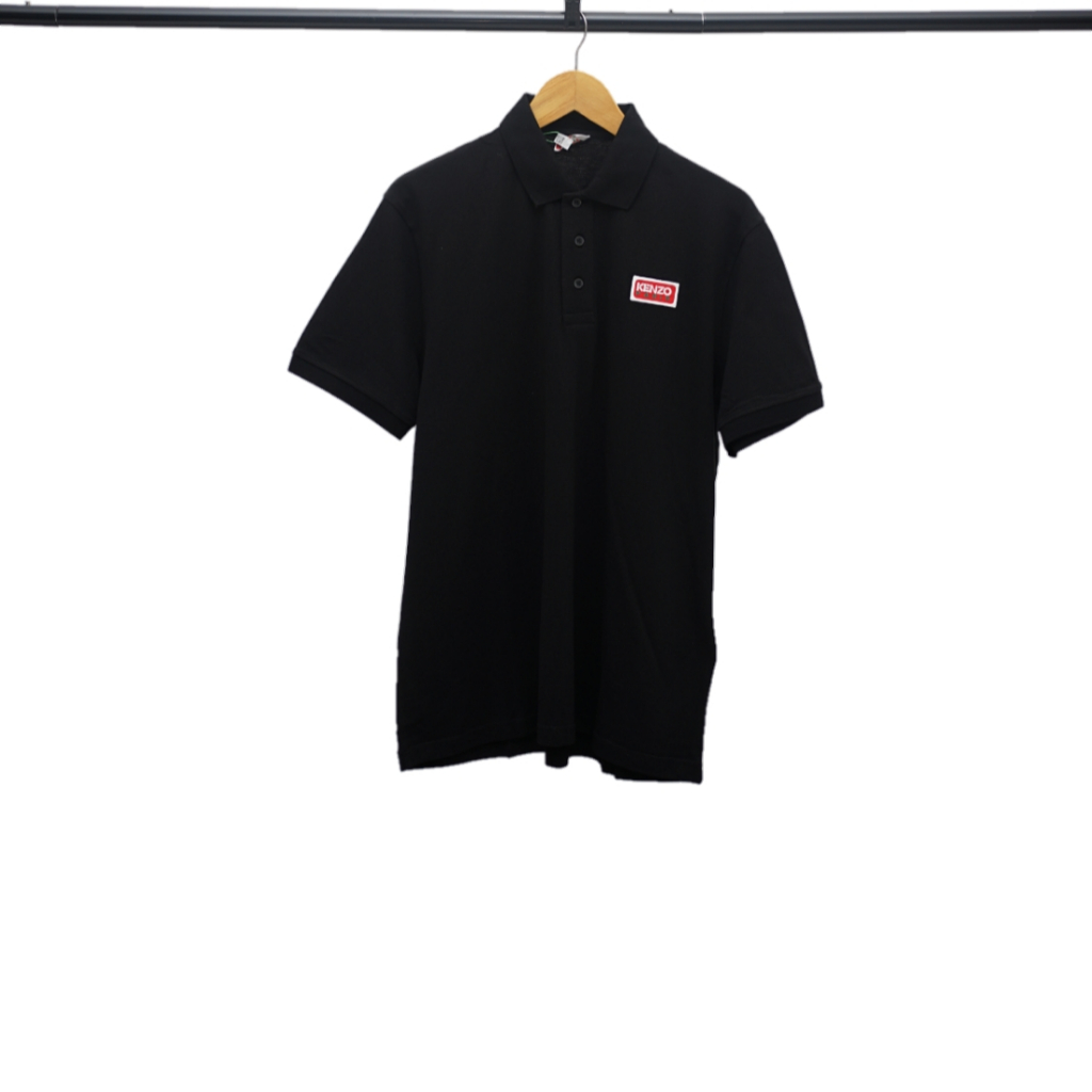 KENZO Black Paris Polo Shirt Authentic / Kaos Kerah Branded Kenzo Original