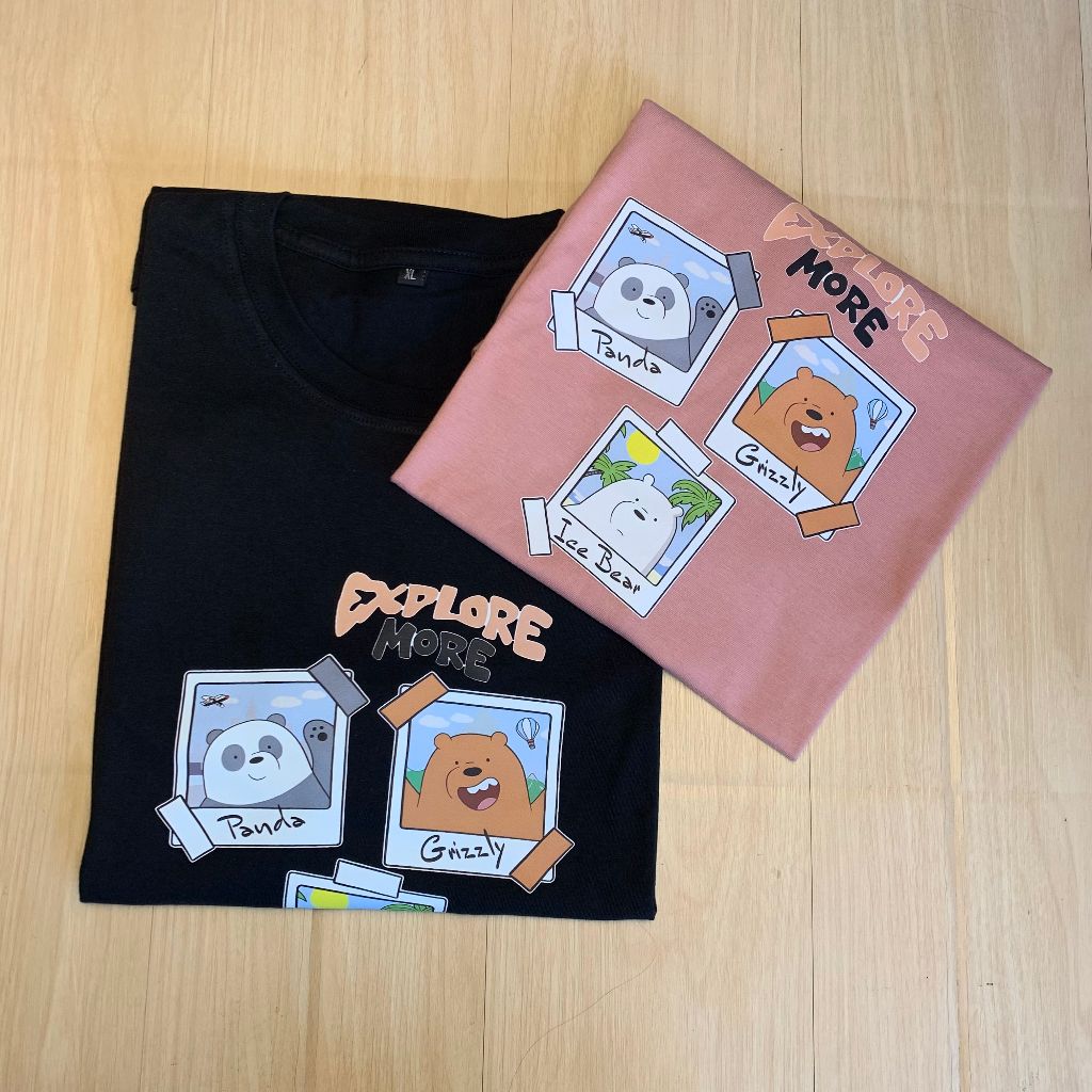 Kaos Couple Keluara Edition We Bear Bears