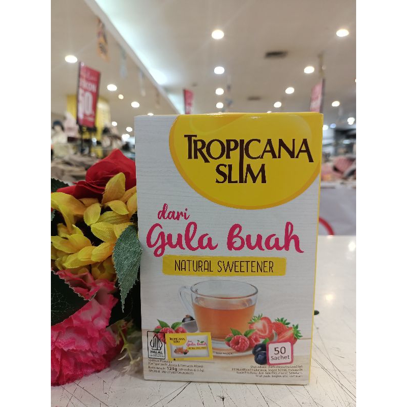 

TROPICANA SLIM GULA BUAH Natural sweetener 50sachett