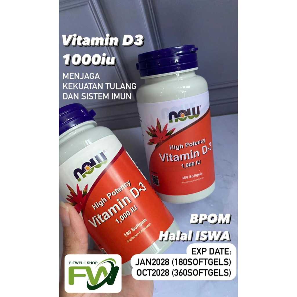 Now Vitamin D3 1000 iu Vit D 1rb