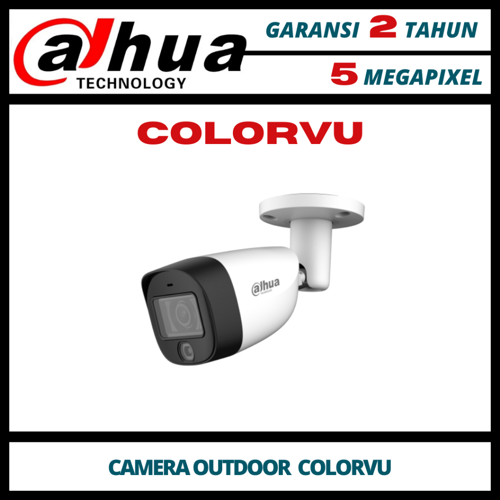 CAMERA CCTV DAHUA COLORVU 5MP OUTDOOR FULLCOLOR KAMERA CCTV