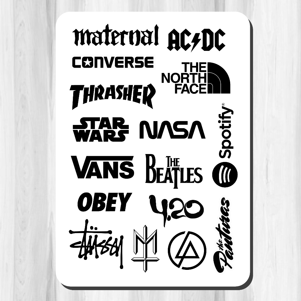 

Stiker Pack Aesthetic Model Band Group Bahan Vinyl | Stiker Hp | Stiker Laptop