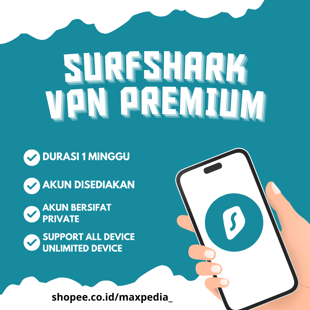 SURFSHARK VPN 1 MINGGU GARANSI