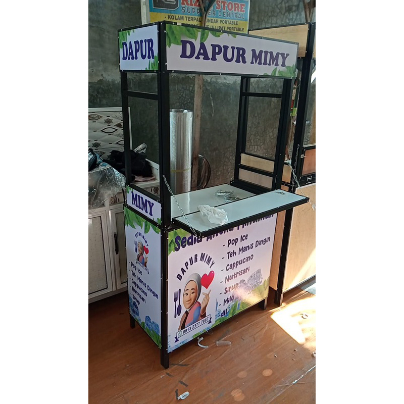 booth lipat portable alumunium uk L40xP80xT170 include gambar